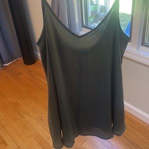 Apt. 9 dark green flowy tank, XS - NWOT